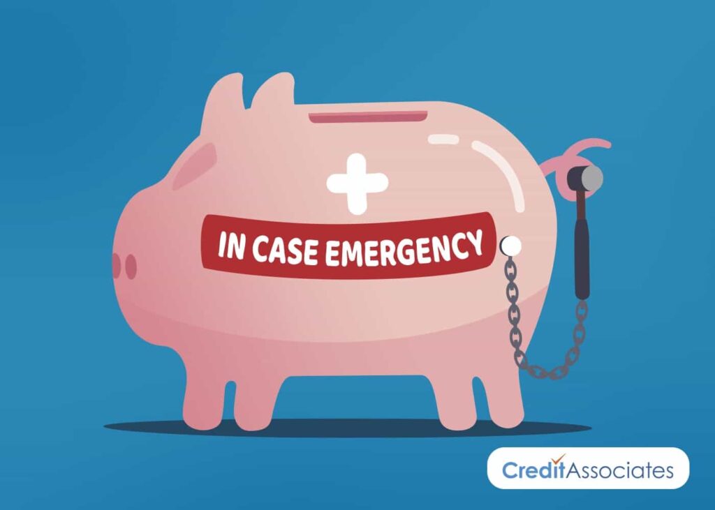 Emergency piggy bank fund