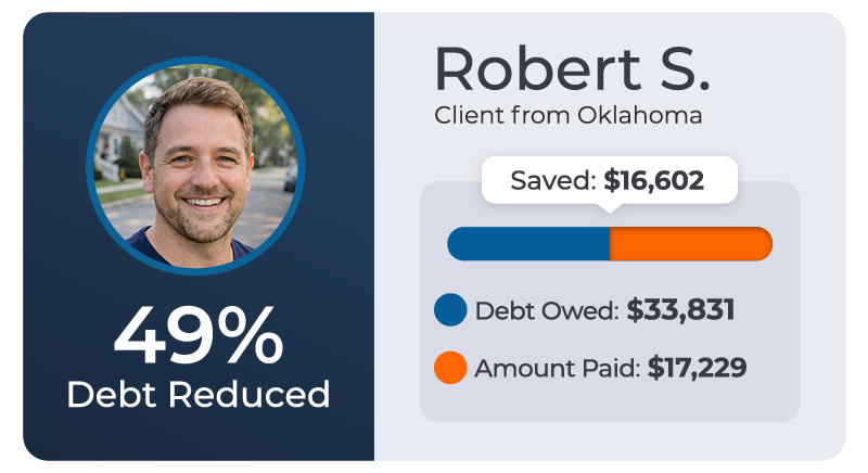 Creditassociates 20 Robert s. - client from oklahoma - saved $16,602