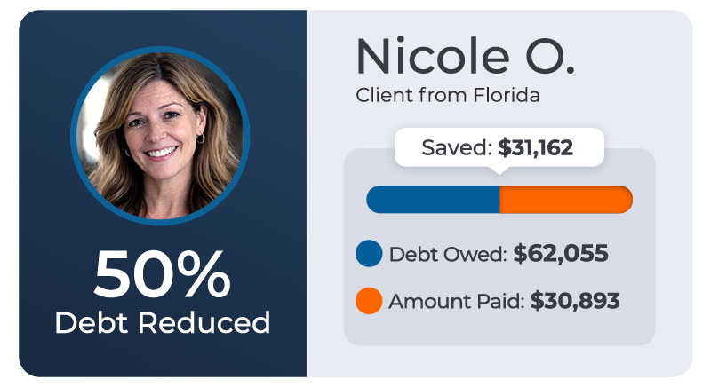 Creditassociates 16 Nicole o. - client from florida - saved $31,162